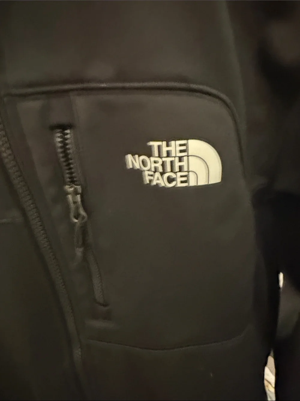 The North Face Black Lightweight Softshell Jacket with Chest Logo